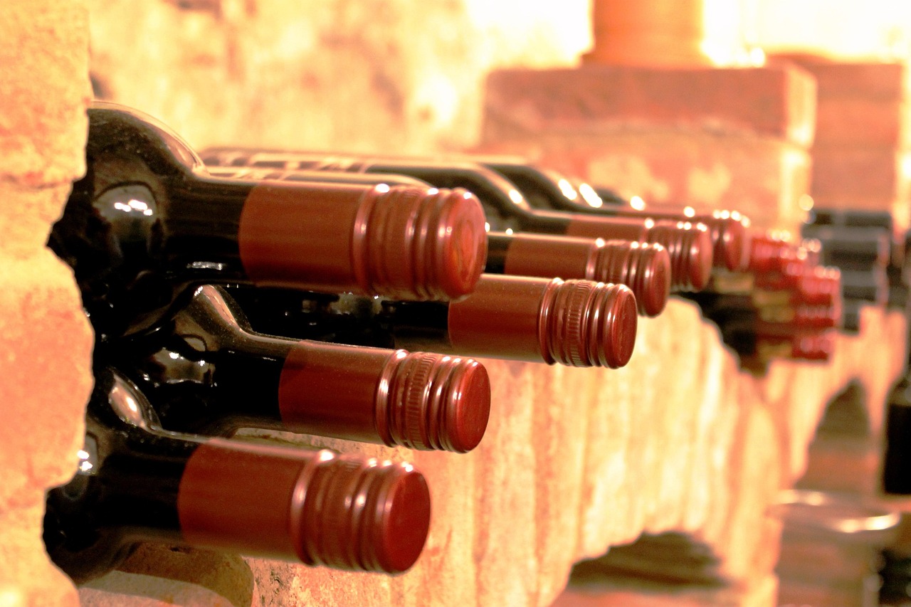 Stylish mini-wine cellar setup for festive gatherings.