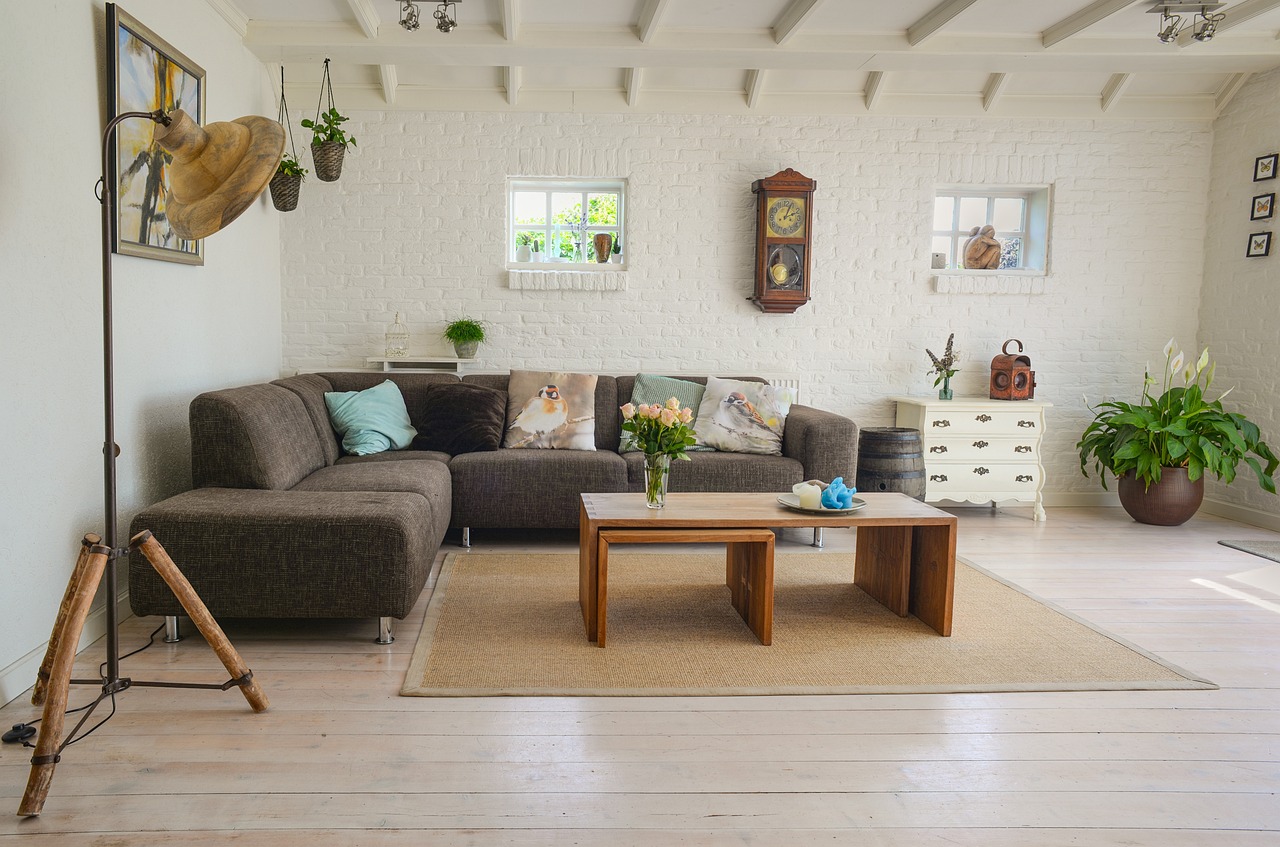 Bedroom showcasing airy transitional design elements